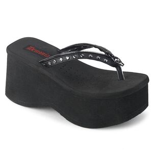 Demonia FUNN-33 Platform Flip Flops